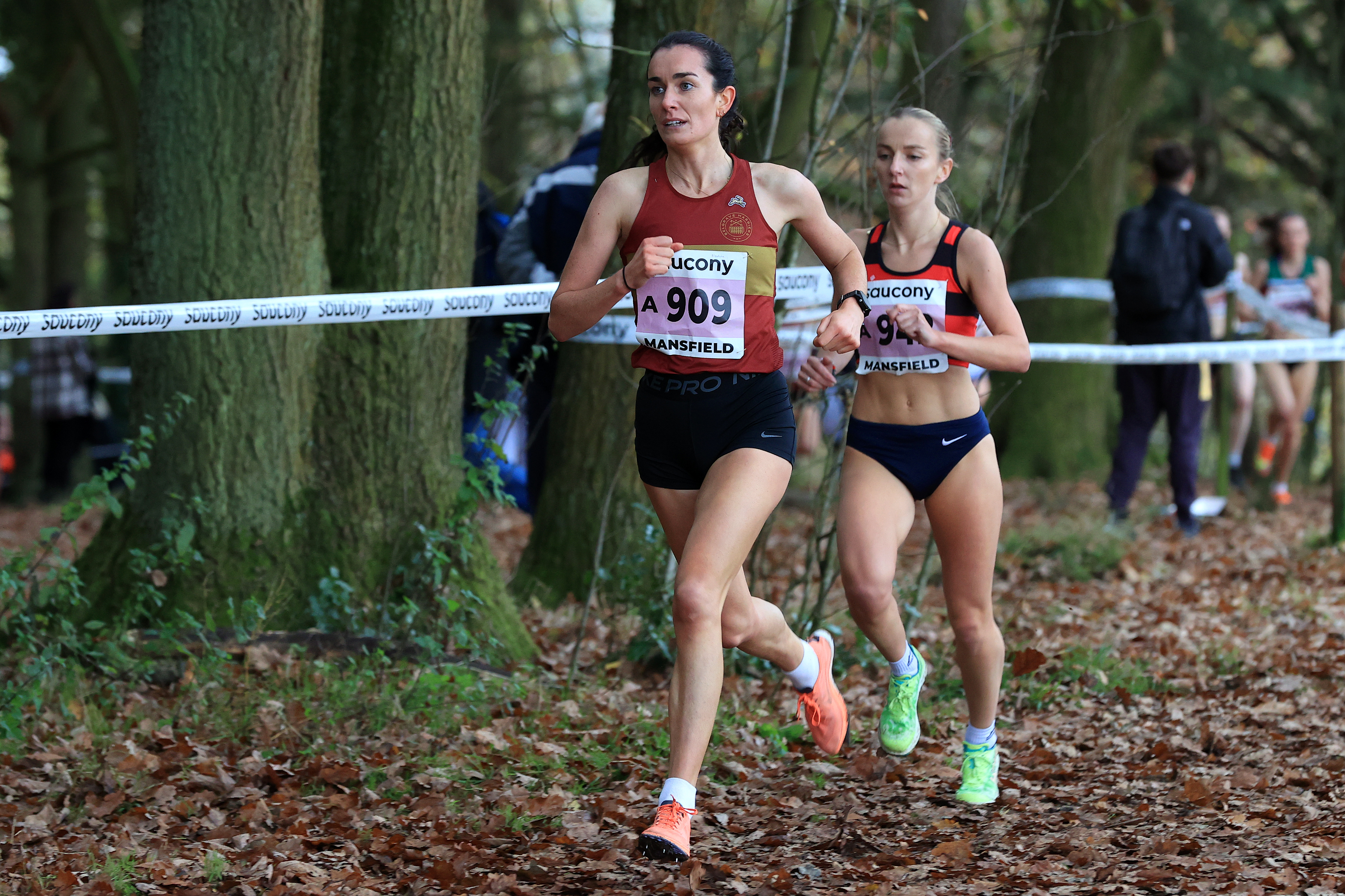 Senior Womens 2024 National Cross Country Relays, Berry Hill Park, Mansfield.   Photo: David T. Hewitson/Sports for All Pics